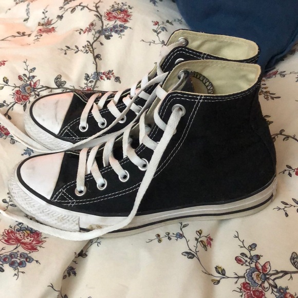 Black High Top Converse - Picture 2 of 3